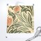 Block Print Floral Orange Tulip Damask Rustic Farmhouse Flowers Green Leaves Custom Printed Fabric by Spoonflower Various Fabrics by the Yard or Fat Quarter
